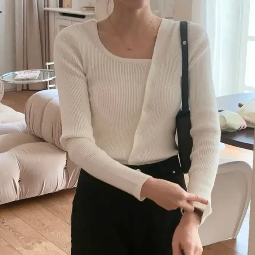 [BUNJANG] Slowand Asymmetrical Knit New / 슬로우앤드 언발 니트 새상품