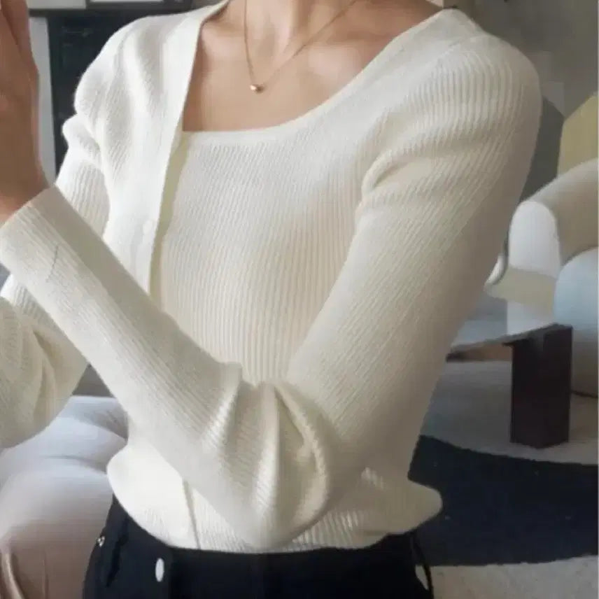 [BUNJANG] Slowand Asymmetrical Knit New / 슬로우앤드 언발 니트 새상품