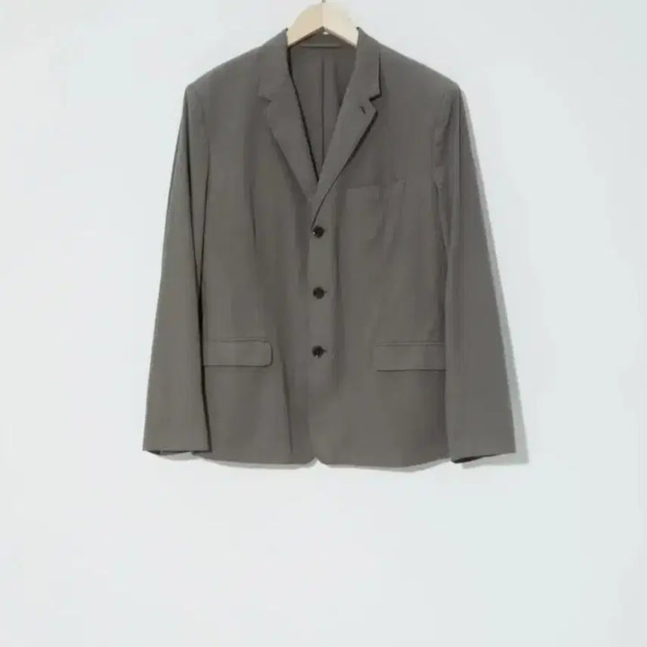 [BUNJANG] Lemaire Soft Single Blazer Grey/Olive Cotton L / 르메르 소프트 싱글 블레이저 L