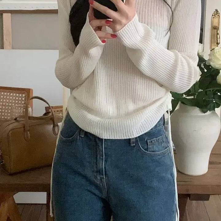 [BUNJANG] KKOMIGO Milk String Knit Ivory / [미개봉 새상품]꼰미고 밀크 스트링 니트 아이보리
