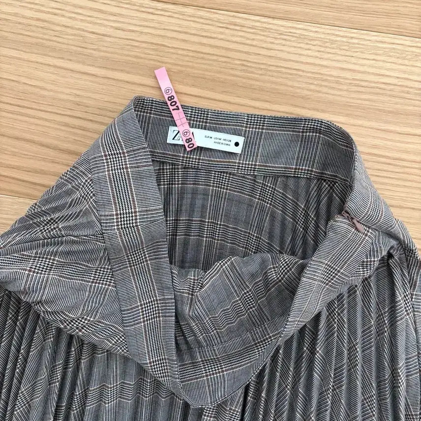 [BUNJANG] Zara Check Pleated Long Skirt / ZARA 자라 체크 플리츠 스커트