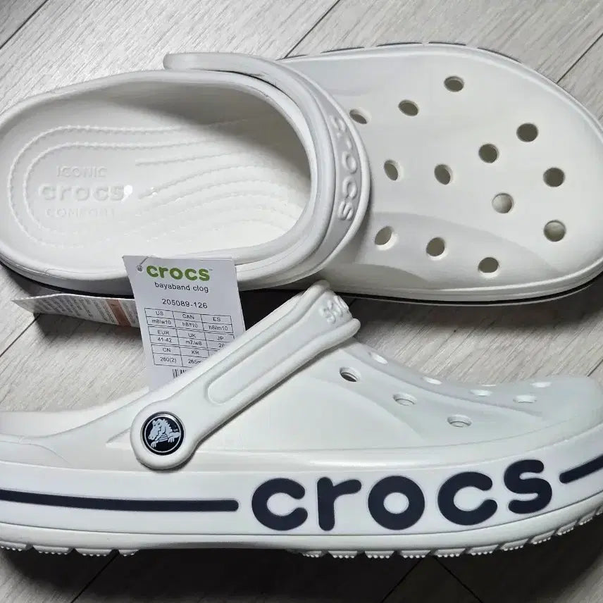 [BUNJANG] Crocs Bayaband Clog White 265 / 크록스 265 바야밴드 클로그 화이트