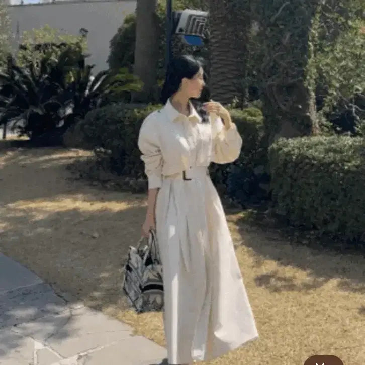 [BUNJANG] Lightme Trench Long Dress / Lightme 트렌치 롱 원피스