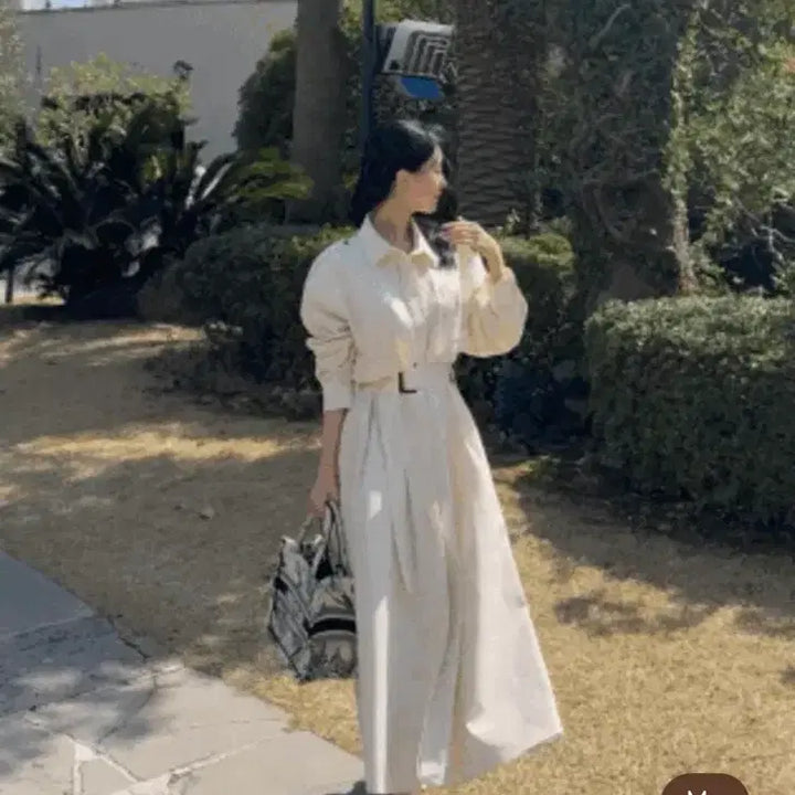 [BUNJANG] Lightme Trench Long Dress / Lightme 트렌치 롱 원피스