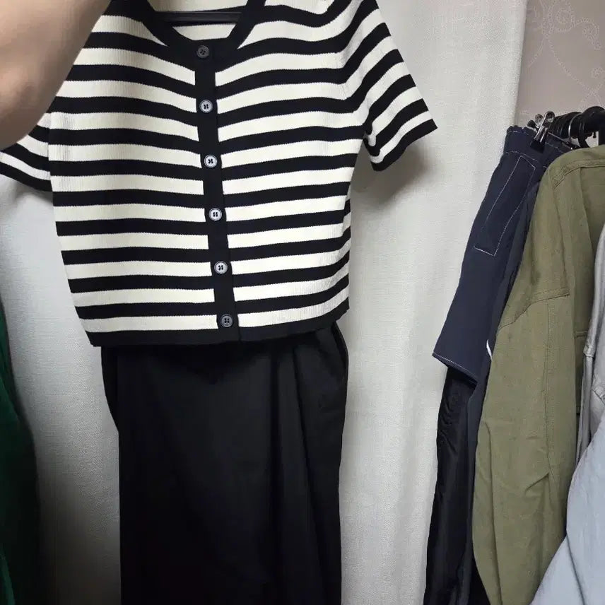 [BUNJANG] Jumpsuit and Cardigan Set / 점프수트 가디건세트