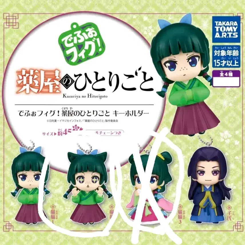 [BUNJANG] Kusuriya no Hitorigoto Deformed Figure Charm Jinshi / 약사의 혼잣말 데포피그 피규어 키링 가챠 진시