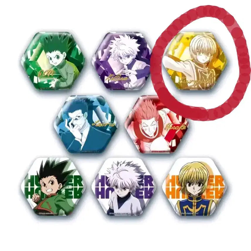 [BUNJANG] Hunter x Hunter Kurapika Hexagonal Can Badge / 헌터헌터 육각형 캔뱃지 크라피카