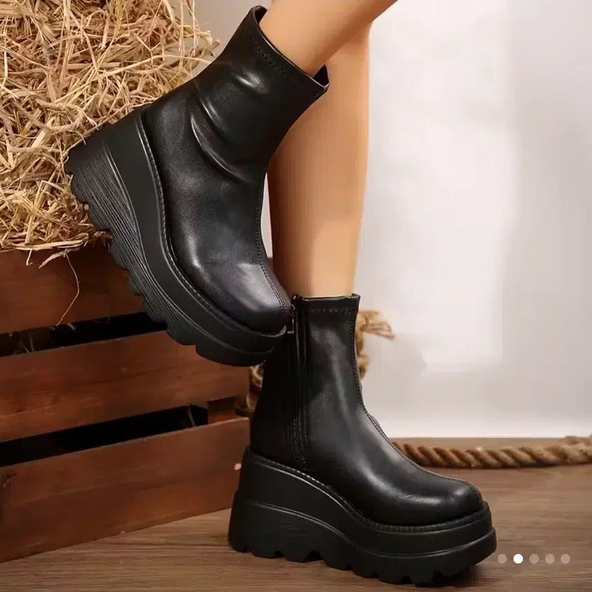 [BUNJANG] 9cm Heel Ankle Boots / 판매)9cm 스탠딩화 앵클부츠