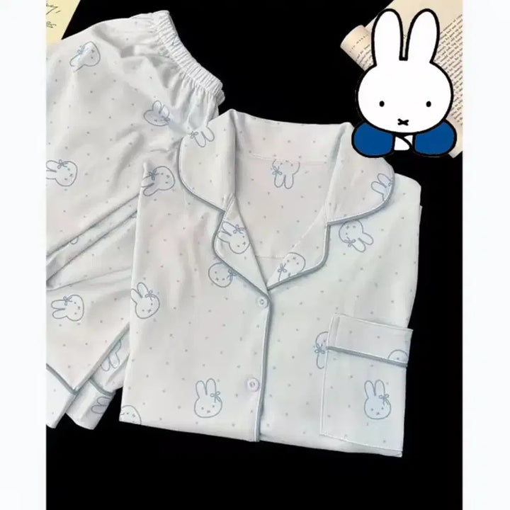 [BUNJANG] Miffy Character Pajama Set / 미피 캐릭터 파자마 세트 잠옷