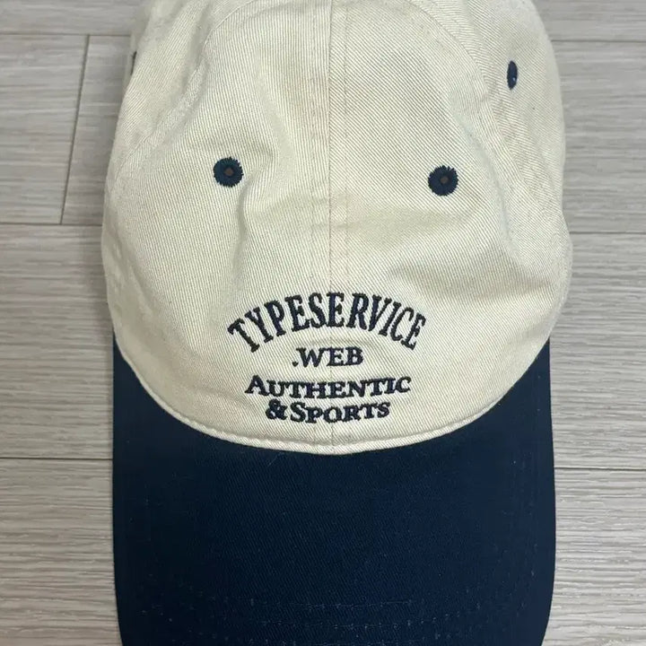 [BUNJANG] Type Service Logo Ball Cap Beige / 타입서비스 로고 볼캡 베이지