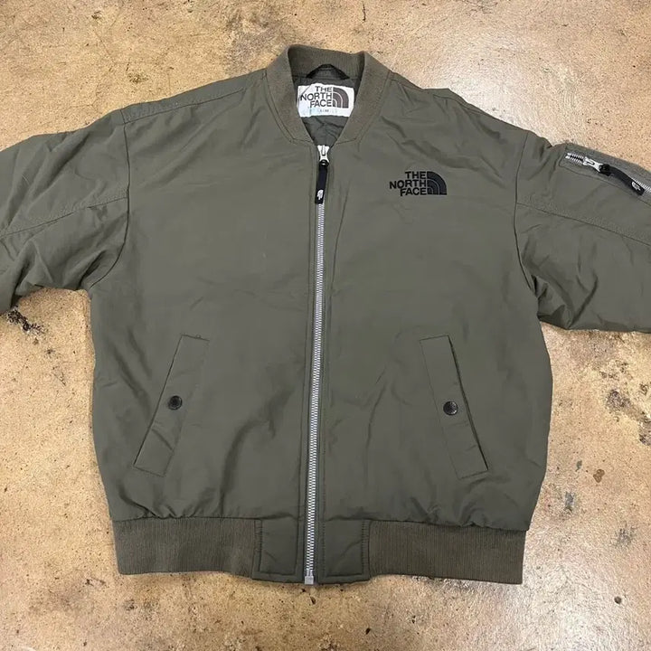 [BUNJANG] The North Face Khaki Bomber Jacket / [정품/S] 노스페이스 카키색 봄버 자켓