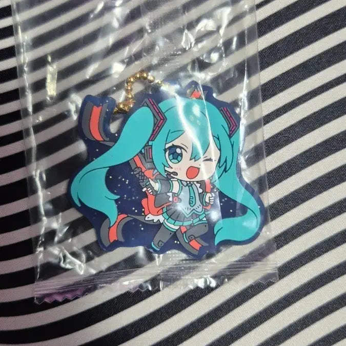 [BUNJANG] Miku Gundam Strike Rubber Keychain / 미쿠 건담 러버키링 (스트라이크)