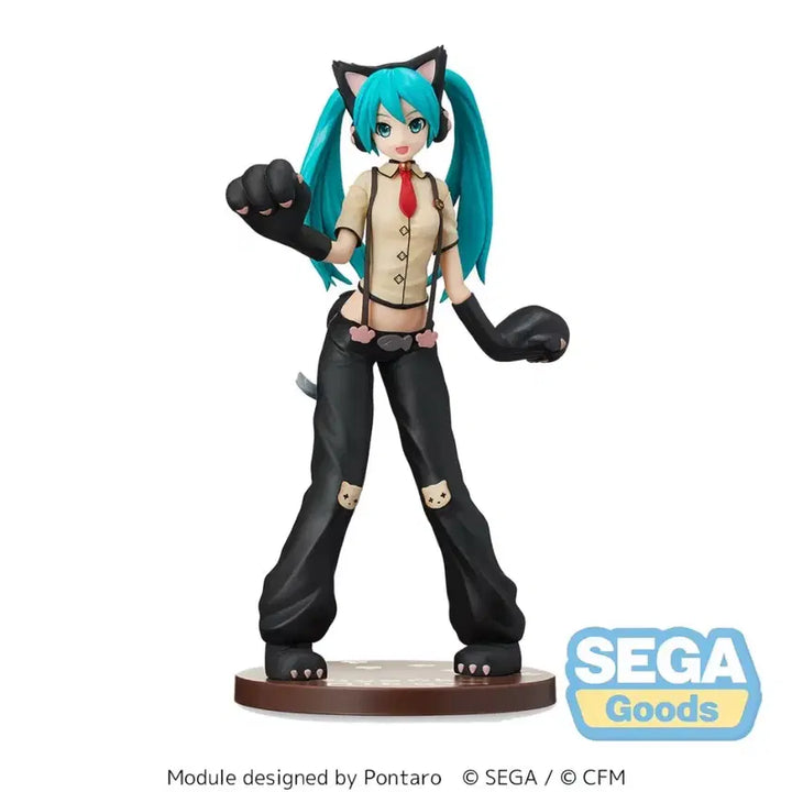 [BUNJANG] SPM Project Diva Nyanmiku Cat Miku Figure (Sealed) / 미개봉) SPM 세가 냥코미쿠 고양이 하츠네 미쿠 네코미미 피규어 프디바