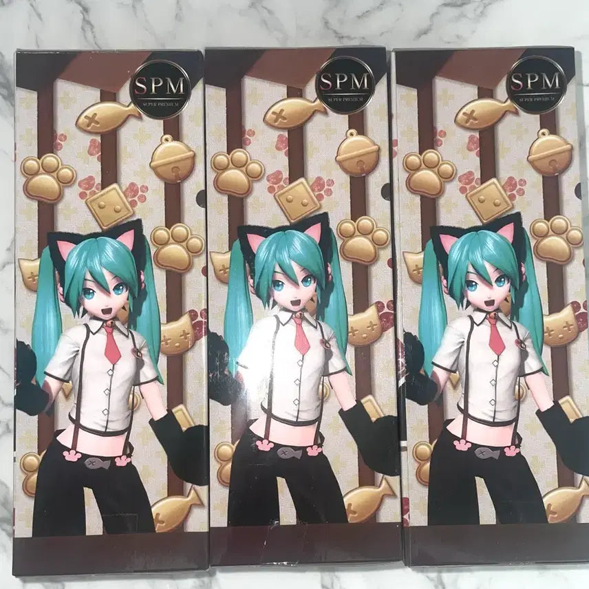 [BUNJANG] SPM Sega Neko Hatsune Miku Cat Ear Figure / 미개봉) SPM 세가 냥코미쿠 고양이 하츠네 미쿠 네코미미 피규어 프디바