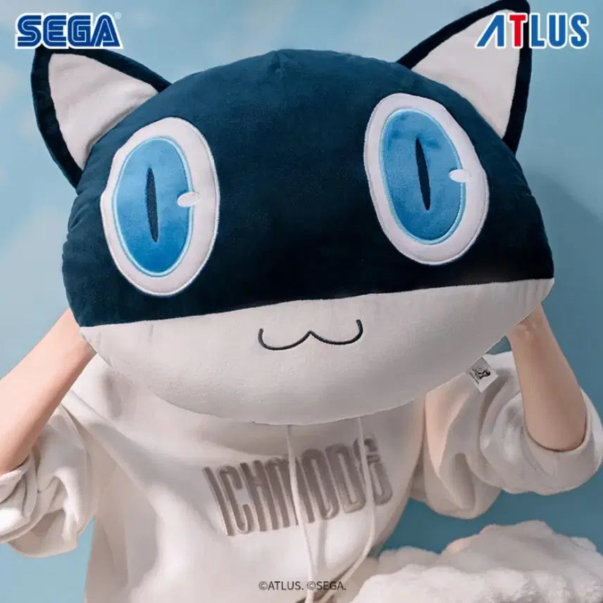 [BUNJANG] Persona 5 Morgana Large Plush Cushion / 판매) 미개봉 페르소나5 모르가나 얼굴 대형 인형 쿠션 누이