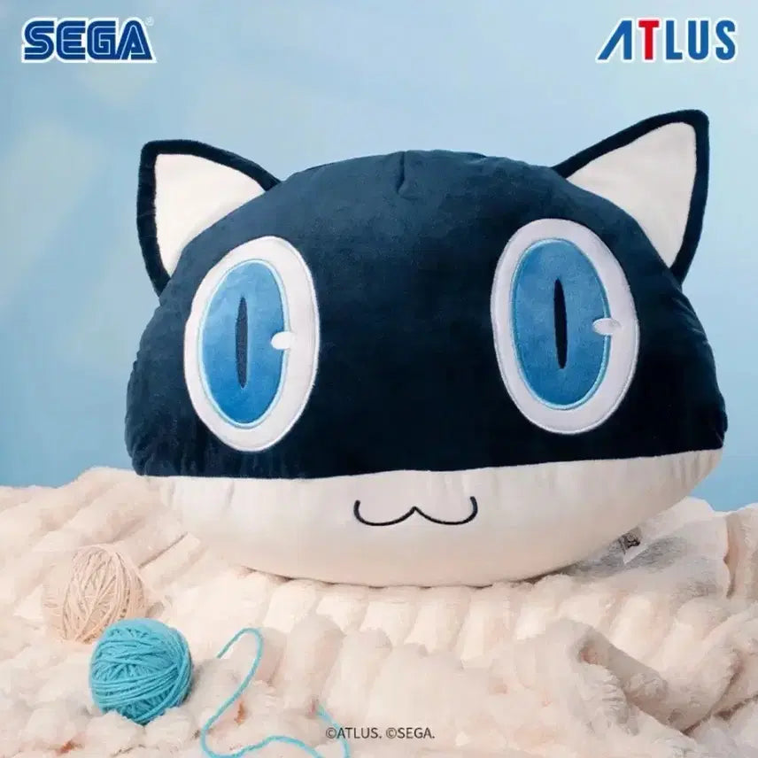 [BUNJANG] Persona 5 Morgana Large Plush Cushion / 판매) 미개봉 페르소나5 모르가나 얼굴 대형 인형 쿠션 누이
