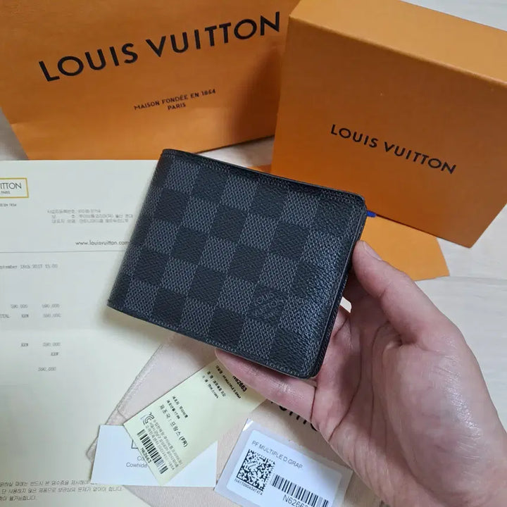 [BUNJANG] Louis Vuitton Damier Multiple Wallet Full Set / [100%/정품] 루이비통 다미에 멀티플 반지갑 풀세트