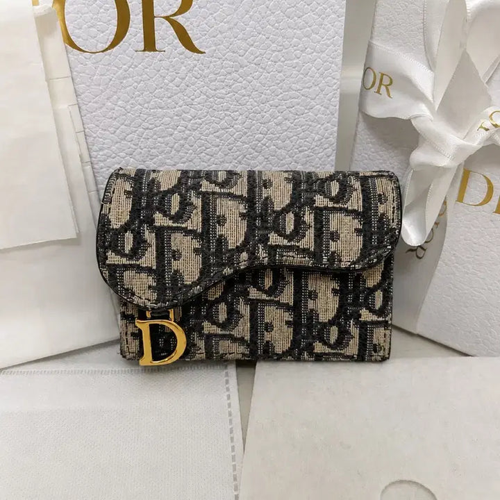 [BUNJANG] Dior Oblique Saddle Card Holder / [새상품급/풀구성] 디올 오블리크 새들 카드지갑