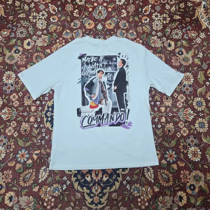 [BUNJANG] FRIENDS "Commandos" Episode Graphic Back Printing Short Sleeve T-Shirt / [S/실측100] 프렌즈 로고/백프린팅 반팔 티셔츠