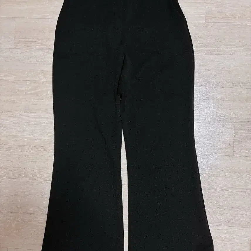 [BUNJANG] Stretch Black Bootcut Slacks Pants - L / 스판 블랙 부츠컷 슬랙스 바지 L