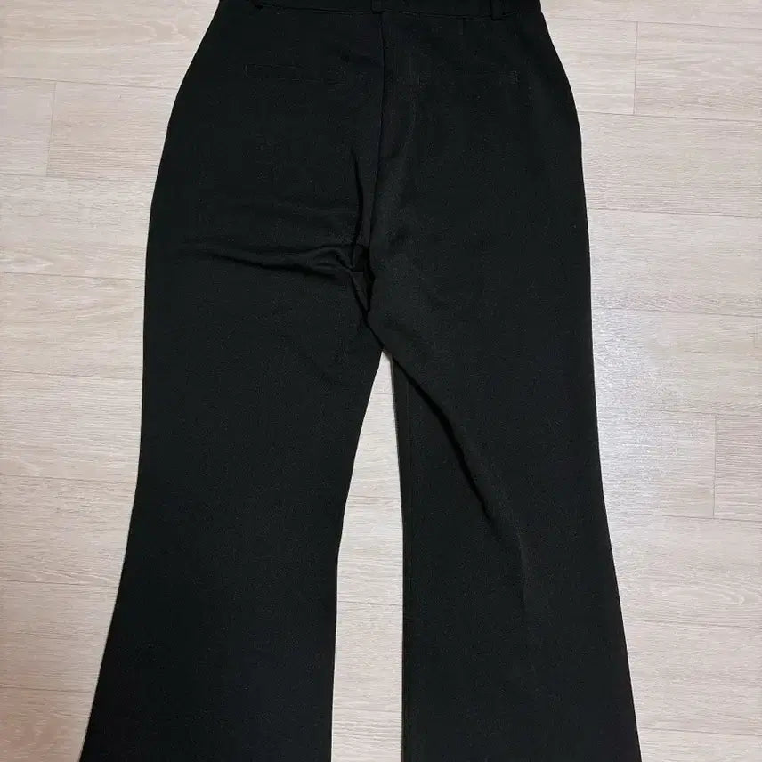 [BUNJANG] Stretch Black Bootcut Slacks Pants - L / 스판 블랙 부츠컷 슬랙스 바지 L