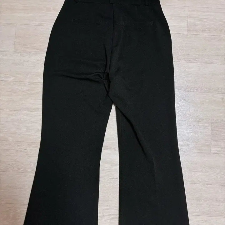 [BUNJANG] Stretch Black Bootcut Slacks Pants - L / 스판 블랙 부츠컷 슬랙스 바지 L