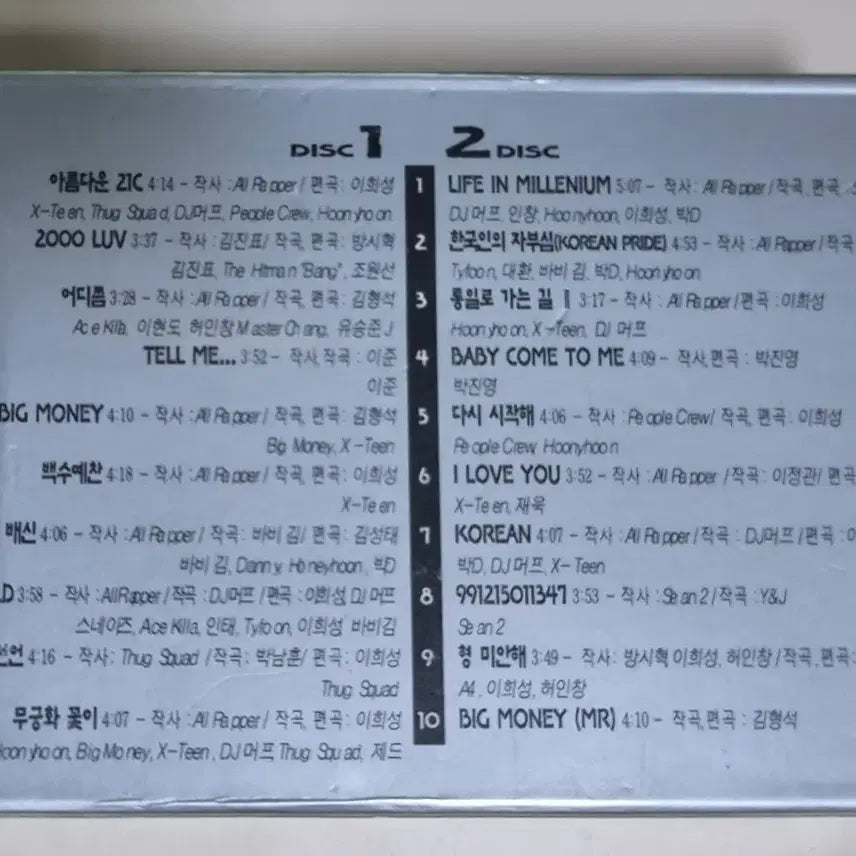 [BUNJANG] Hip Hop Compilation 2000 2Tape Cassette Tape (Sealed) / 힙합 컴필레이션 2000 대한민국 2TAPE (미개봉 카세트테이프)