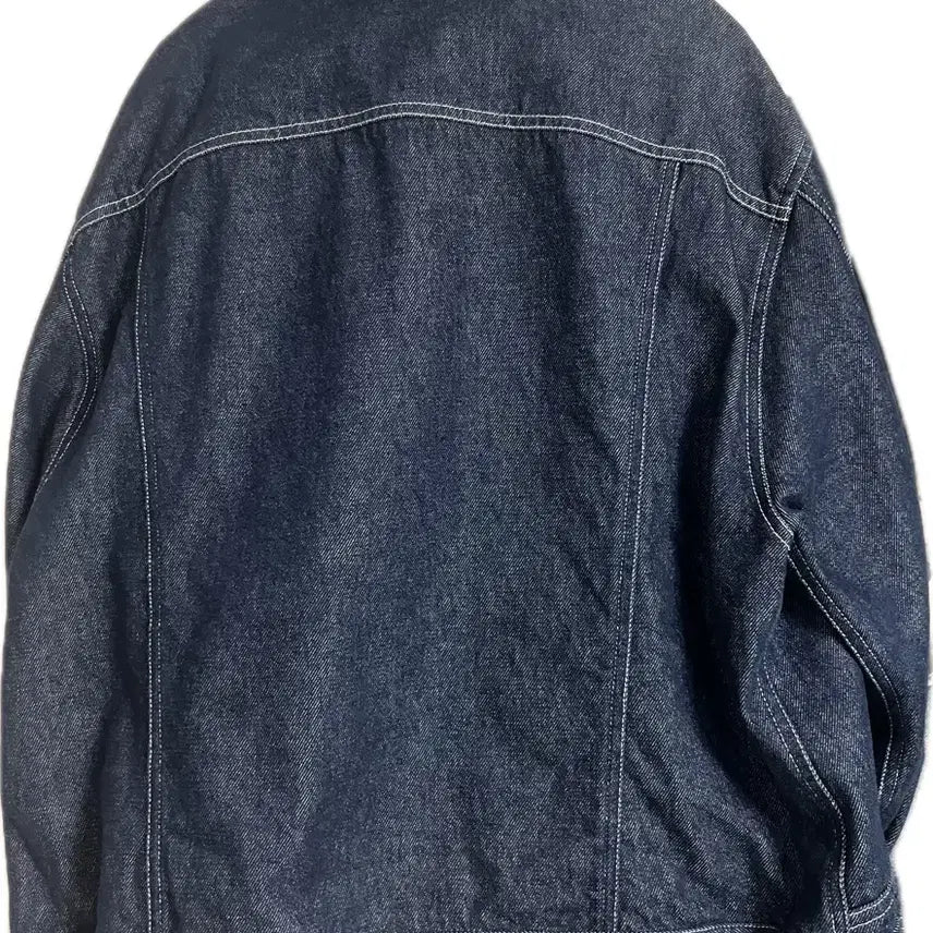 [BUNJANG] Them Wardrobe Key Piece Raw Denim Round Jacket / 밈더워드로브 키파스 로우 데님 라운드 자켓