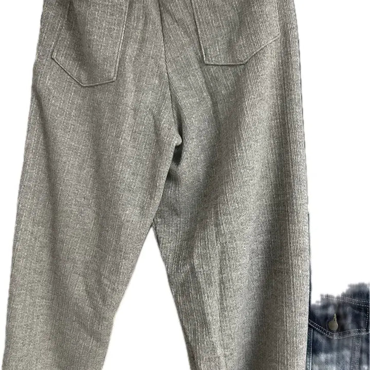 [BUNJANG] Newchiefchic Herringbone Knit Wide Pants / 뉴치프시크 herringbone knit wide pants