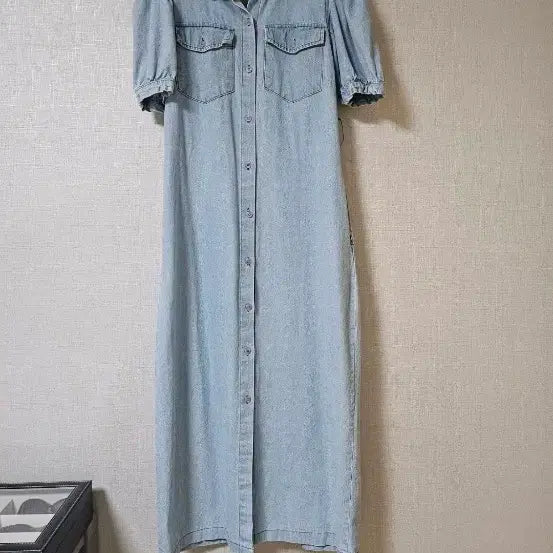 [BUNJANG] H&amp;M Denim Long Dress / 에이치앤엠 H&amp;M 데님 롱 원피스