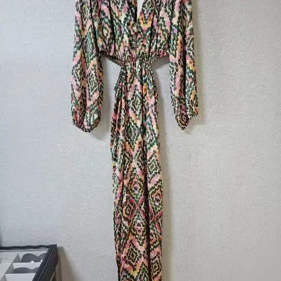 [BUNJANG] ZARA Ethnic Pattern Long Dress / 자라  에스닉 패턴 롱 원피스