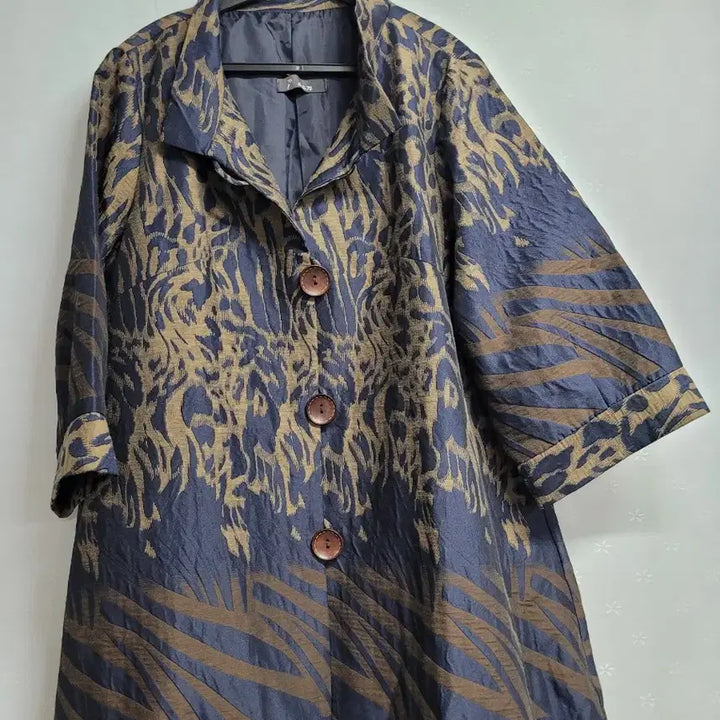 [BUNJANG] ICAN Pattern Long Coat / 77)아이캔 패턴 롱 코트