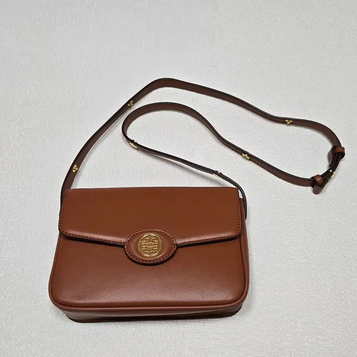 [BUNJANG] Unused Leather Crossbody Tote Bag / 새것 가죽 크로스백 토트겸용  브라운