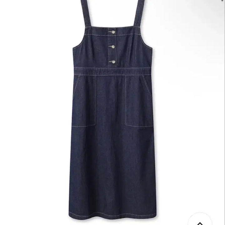 [BUNJANG] TOPTEN Denim Button Slip Dress / 탑텐 데님 버튼 슬립 원피스