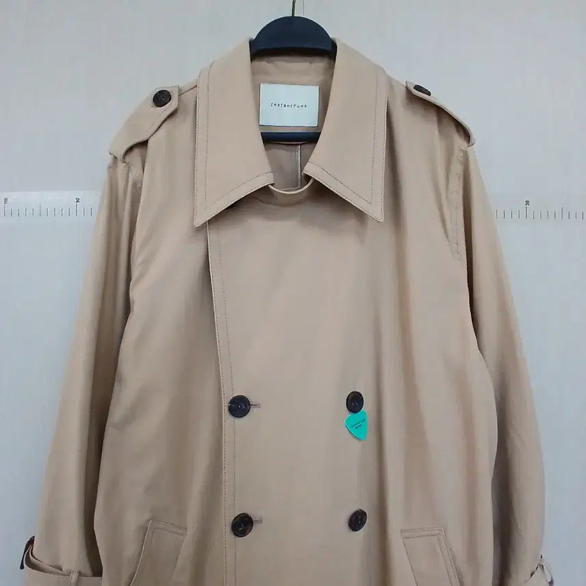 [BUNJANG] Instant Funk Beige Trench Coat / 인스턴트펑크 베이지 트렌치 코트