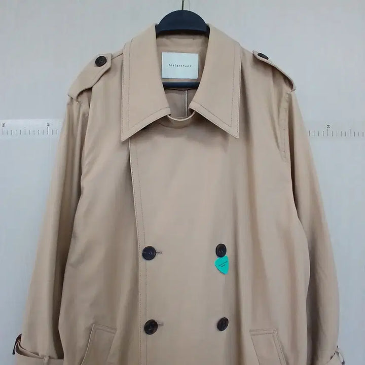 [BUNJANG] Instant Funk Beige Trench Coat / 인스턴트펑크 베이지 트렌치 코트