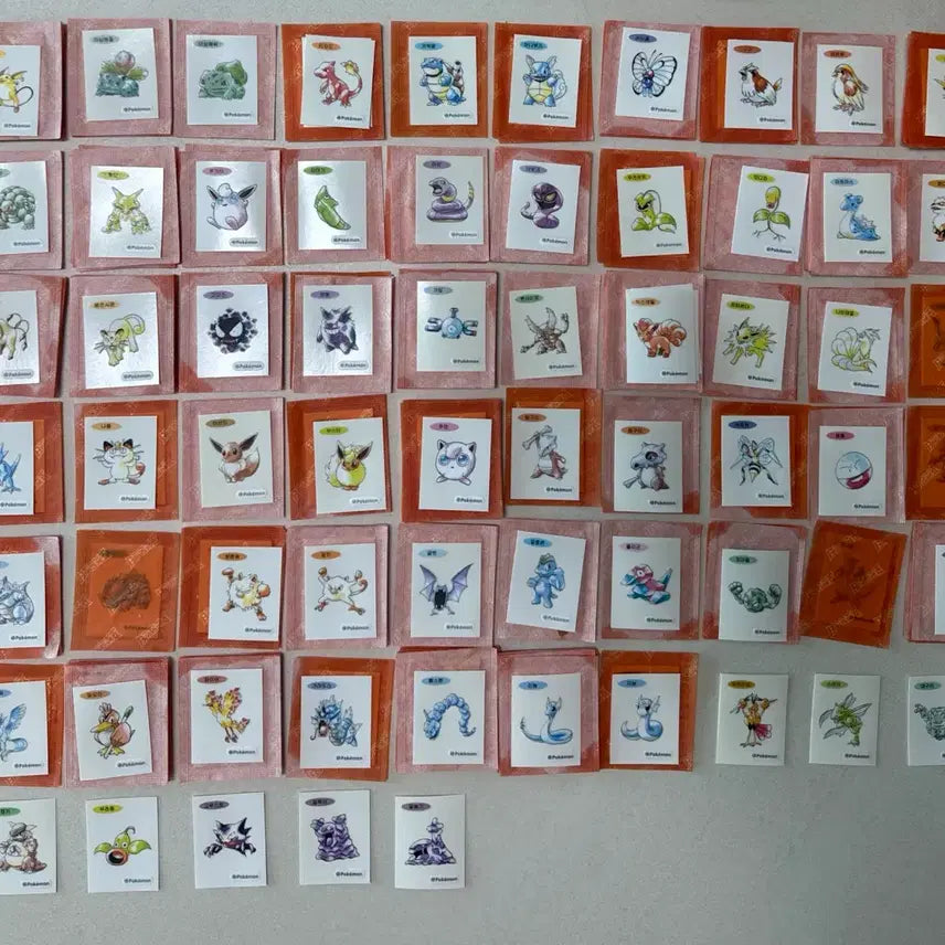 [BUNJANG] Pokemon 30th Anniversary Art Stickers / 포켓몬띠부씰 30주년 아트띠부씰 판매