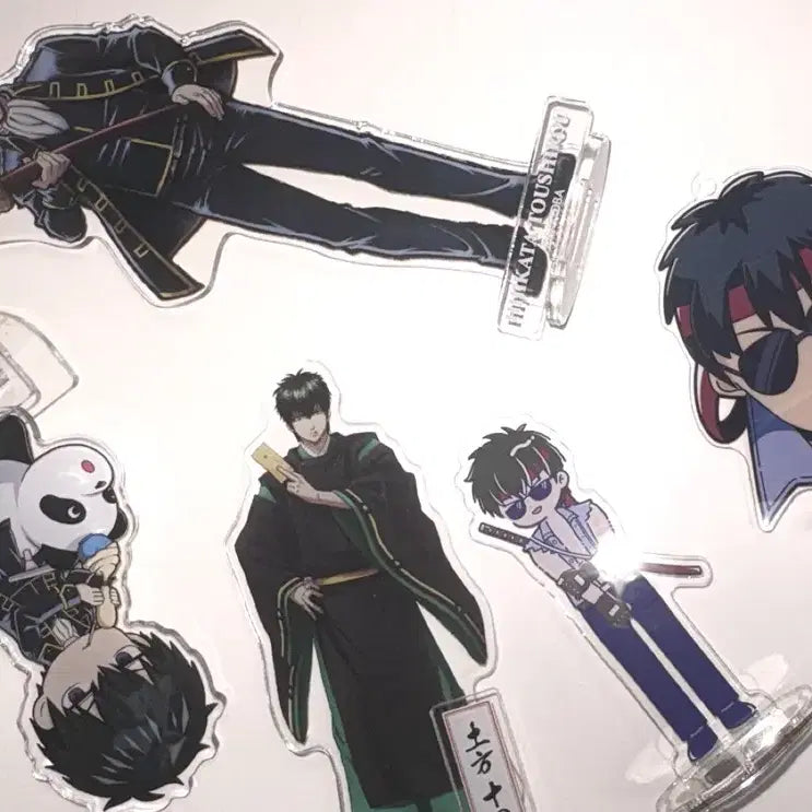 [BUNJANG] Gintama Hijikata Toshiro Figure Acrylic Bundle Set / 5개) 은혼 히지카타 토시로 피규어 아크릴 일괄 음양사 톳시 급처 sd