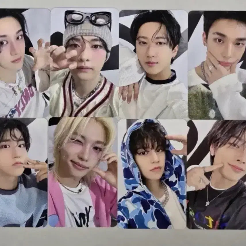 [BUNJANG] Stray Kids Real Touch Photocard Set (8 pcs) / 스트레이키즈 리얼터치포카세트 8장