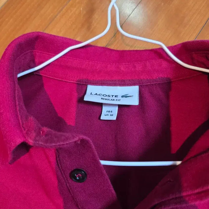 [BUNJANG] Lacoste Paris Polo Shirt M Pink / 라코스테 파리 폴로 m