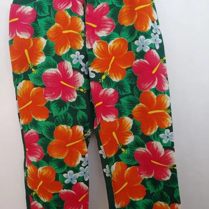 [BUNJANG] Johnny Rams Flower Pattern Cotton Pants / 조니 램스  플라워 패턴  면바지