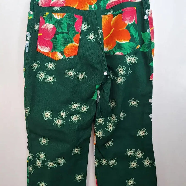 [BUNJANG] Johnny Rams Flower Pattern Cotton Pants / 조니 램스  플라워 패턴  면바지