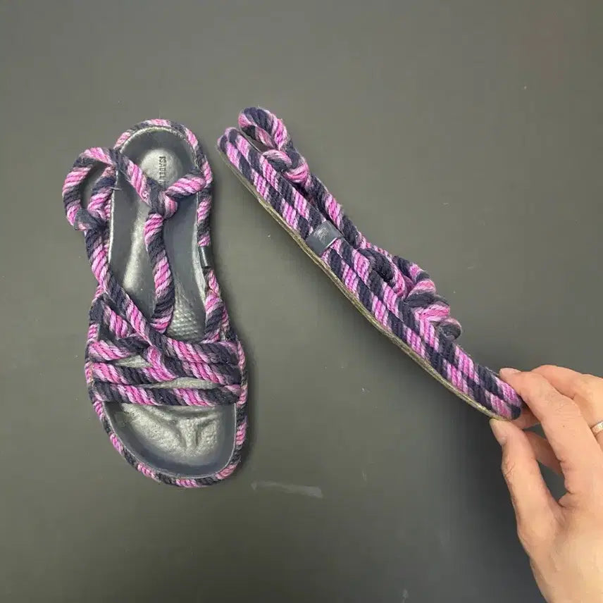 [BUNJANG] Isabel Marant Rope Sandals Purple / 이자벨마랑 로프 샌들 퍼플