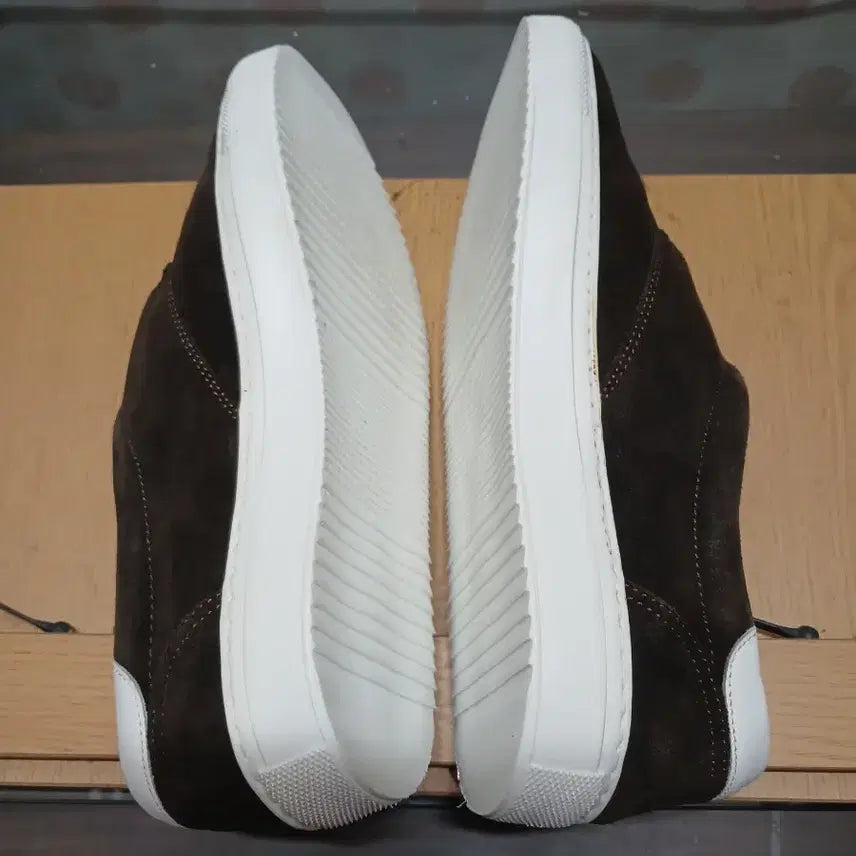 [BUNJANG] MisoPe Suede Buckle Sneakers Brown / 265 미소페 스웨이드 버클 스니커즈 (4380)