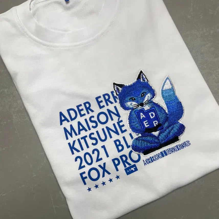 [BUNJANG] Maison Kitsuné x ADER error Meditation Fox T-shirt White / 메종 키츠네 x 아더에러 메디테이션 폭스 티셔츠 화이트