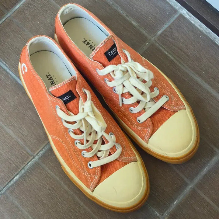 [BUNJANG] Covernat Orange Sneakers Size 270 / COVERNAT 커버낫 주황색 오렌지 스니커즈 270