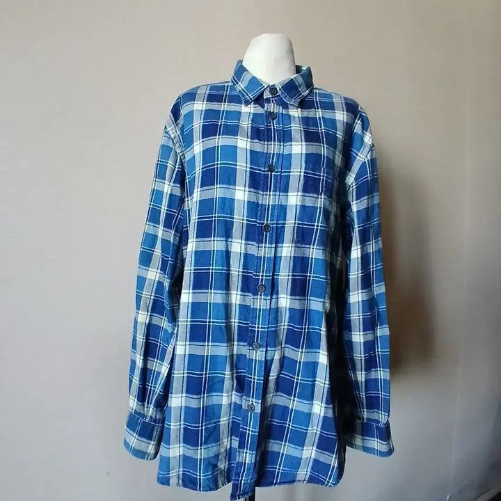 [BUNJANG] Uniqlo Check Pattern Shirt XL / 26-5 유니클로 체크 남방 셔츠105