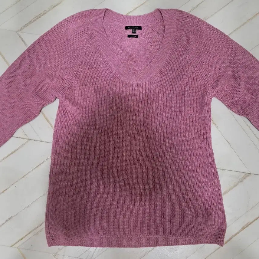 [BUNJANG] Massimo Dutti Pink Knit Sweater Spring / 마시모두띠 핑크 니트 스웨터 봄용