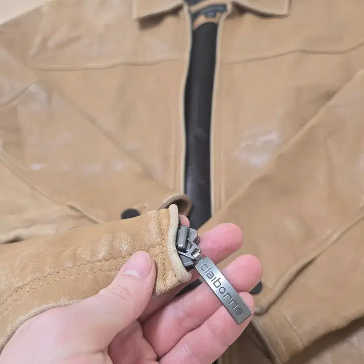 [BUNJANG] Claiborne Lambskin Leather Jacket Tan L / Claiborne 클레이본 양가죽 레더자켓 탄컬러 L