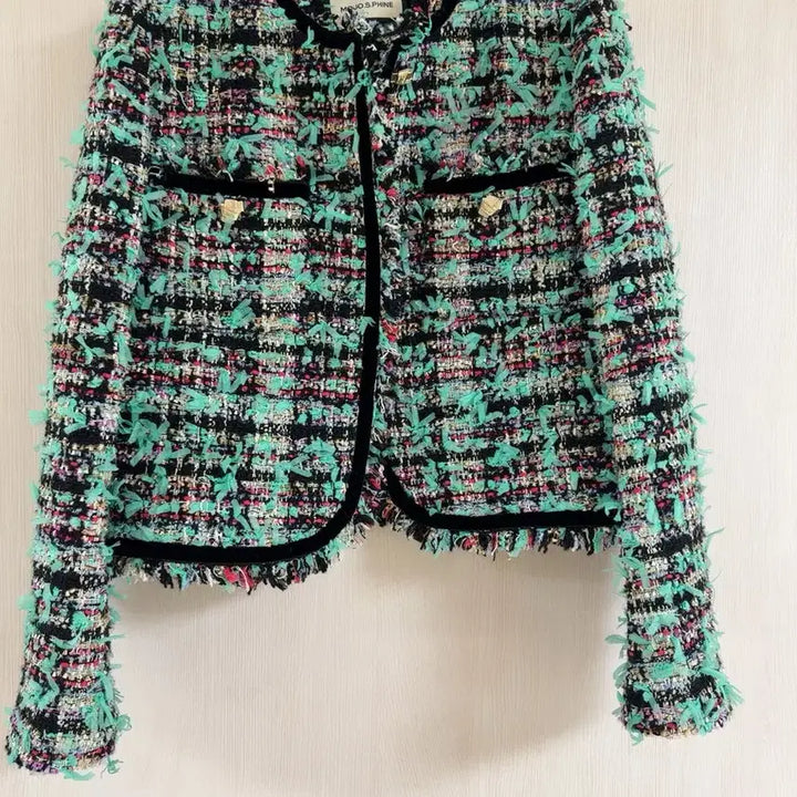 [BUNJANG] MOJOSPAN Color Mix Tweed Jacket / 모조에스핀 컬러믹스 트위드 자켓